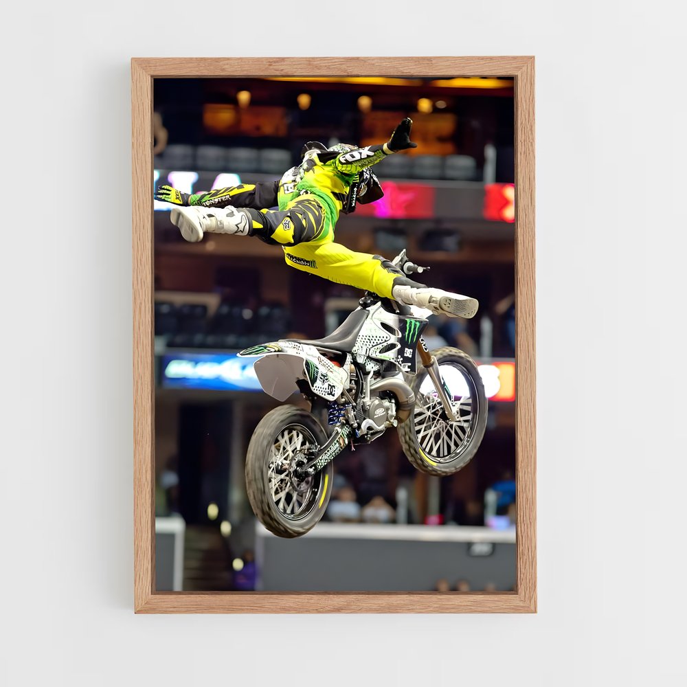 Poster Nitro Stunt – affiche Motocross freestyle (vue 4)